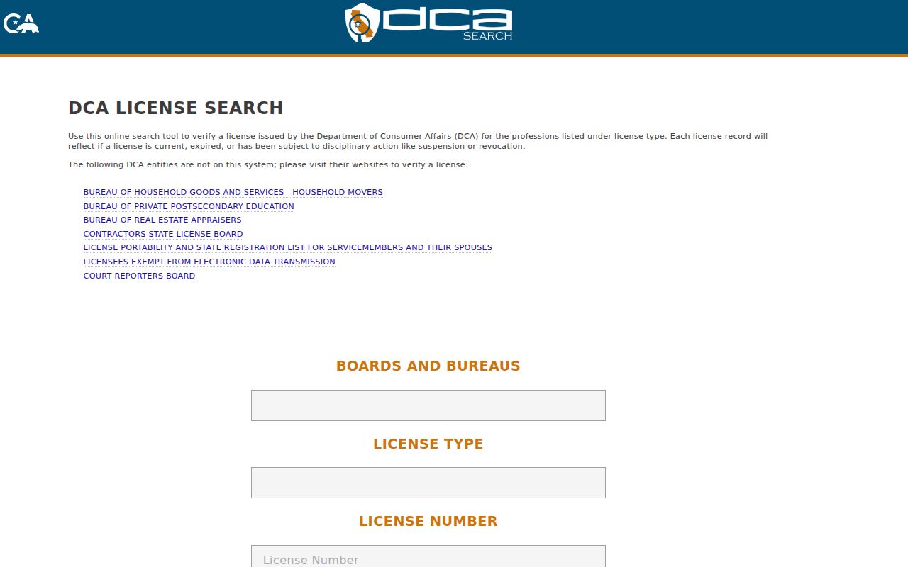 Westminster residents directory California professional license lookup