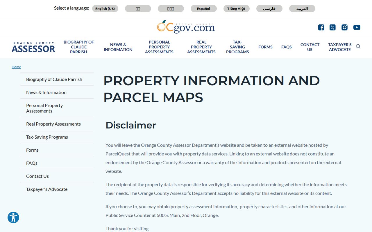 Westminster residents directory property information and parcel search