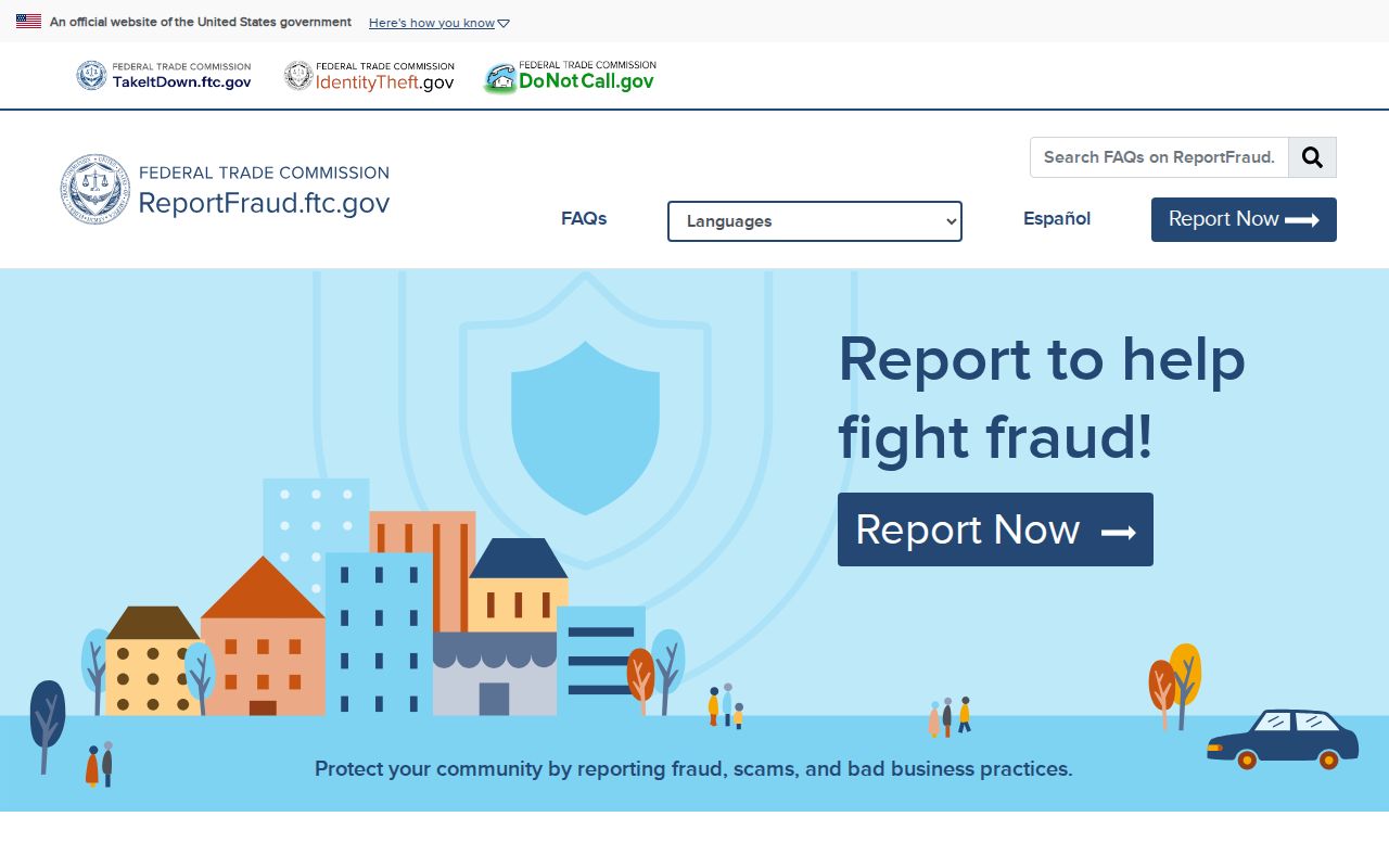 Westminster neighbors FTC fraud reporting reference