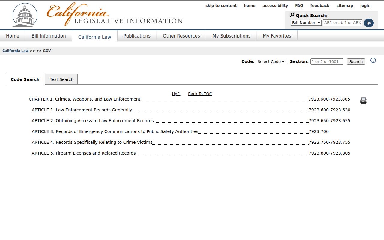 Westminster ZIP California Public Records Act reference